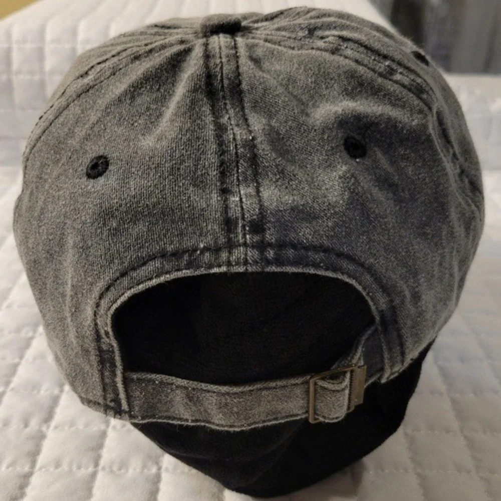 David and Young Charcoal Gray Bad Hair Day Cap Distressed Casual Streetwear‎ Hat